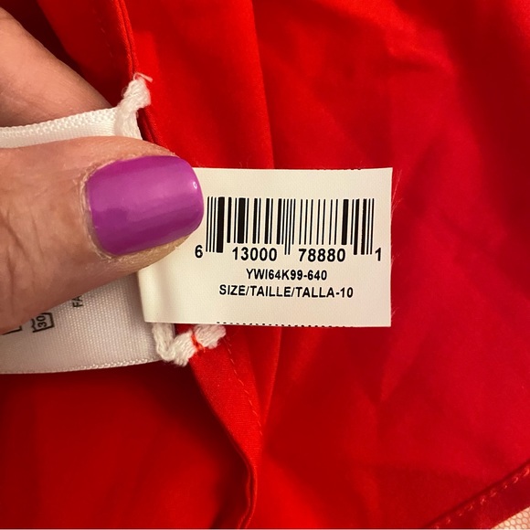 BCBGMAXAZRIA Women’s Red Tulle Mini Cassandra Party Dress Size 10 - Picture 10 of 13